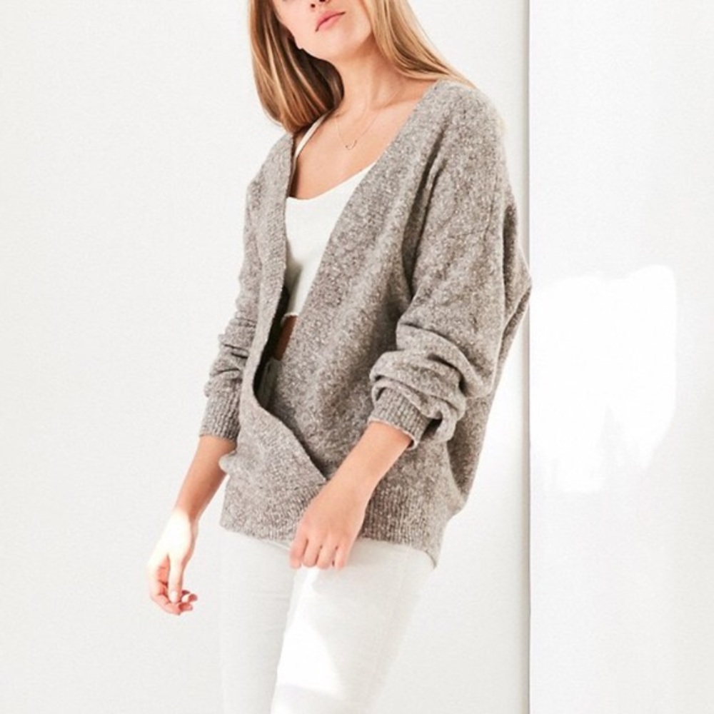 Urban Outfitters Open Front Sweater - Lavender
